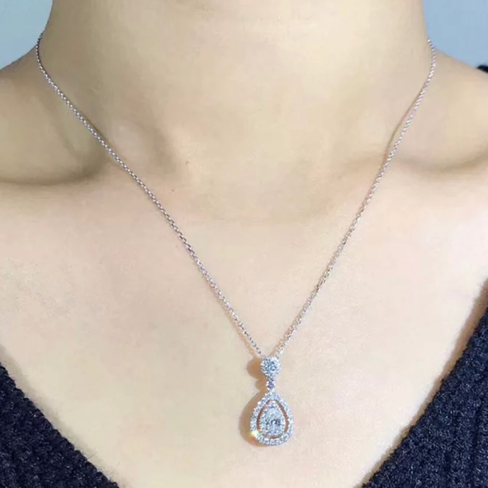 ✨Sparkling Water Drop Pendant✨ - Picture 6 of 8